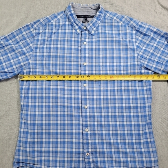 Tommy Hilfiger Mens LG Classic Fit Long Sleeve Casual Button Down EUC Preppy - Picture 5 of 12